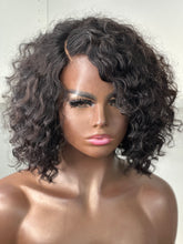 Load image into Gallery viewer, Annette 12” Lace Closure Deep Curly Human Hair Beginner Wig
