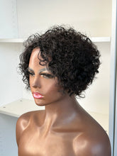 Load image into Gallery viewer, Shelia-13x1 Lace Frontal Deep Curly Wet &amp; Wavy Glueless Human Hair Wig
