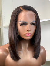 Load image into Gallery viewer, LeLe-14&quot; HD Lace Frontal  Straight Human Hair Glueless Wig
