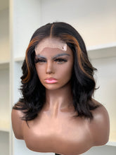 Load image into Gallery viewer, Latrice 14” Transparent 4x4 Lace Closure  Human Hair Glueless Wig
