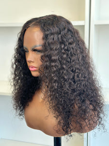 Brayla-16" HD Lace Frontal Glueless Deep Curly Wet & Wavy Human Hair Wig
