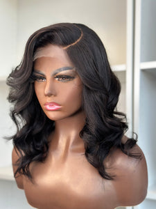 Katrina-14" HD Lace Closure Glueless Human Hair Beginner Wig