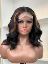 Load image into Gallery viewer, Latrice 14” Transparent 4x4 Lace Closure  Human Hair Glueless Wig
