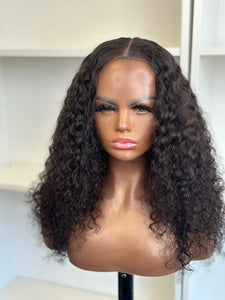Brayla-16" HD Lace Frontal Glueless Deep Curly Wet & Wavy Human Hair Wig