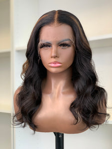 Marie 18” HD Lace Closure Human Hair Glueless Wig