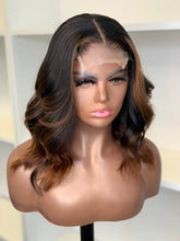 Load image into Gallery viewer, Tarshae 14&quot; Transparent 4x4 Lace Closure Glueless Human Hair Wig

